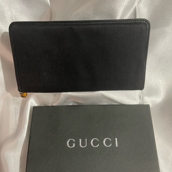 Gucci Rare Vintage Tom Ford Era Nylon Bamboo Long Wallet - Picture 4 of 16